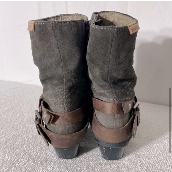 PIKOLINOS Two Tone Brown Leather Round Toe Ankle Boots 36 - Picture 5 of 15